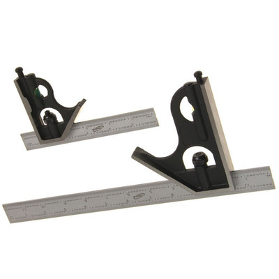 Igaging Combination Square Set 6'' & 12'' 4R Steel Blade High Precision