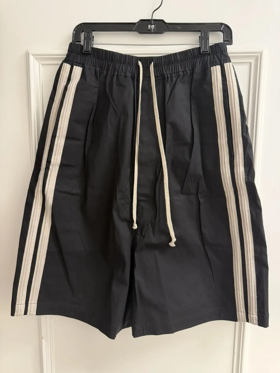 Rick Owens FW14 Moody Big Stripe Shorts Size 46 Black | eBay