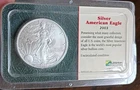 2003 American Silver Eagle Coin In Original Packaging 1oz Fine Pure Uncirculated