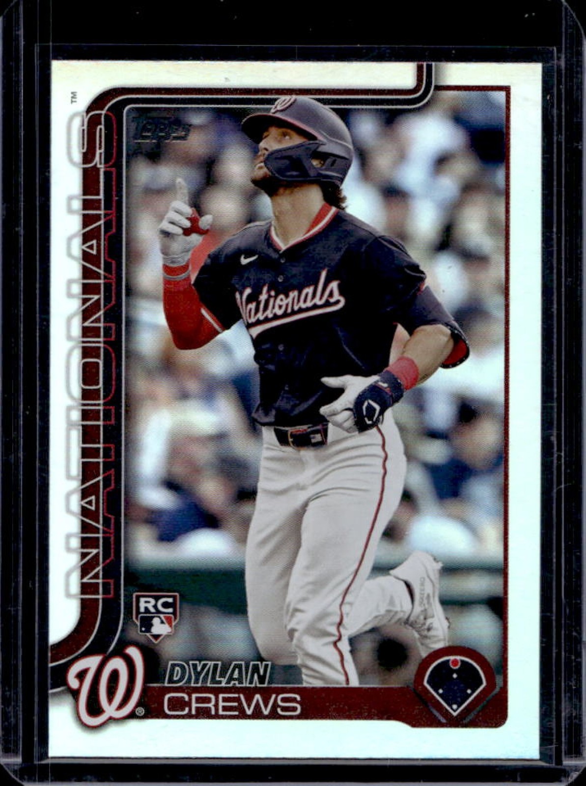 2025 Topps Dylan Crews RC Rainbow Foilboard Rookie #74 Nationals