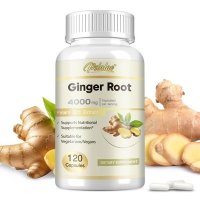 Ginger Root 120pcs - Digestive Health, Soothes Gastrointestinal Discomfort