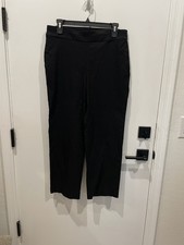 Chico's Brigittte Black Straight Leg Pants - Size 1 or US 8 - Retail 98