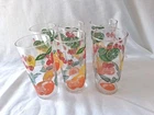 6 VTG MCM Federal 50's Zombie Tom Collins  Fruit Bar Glasses Tumblers Excellent