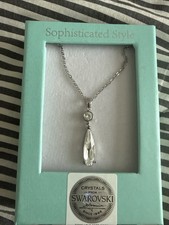 Sophisticated Style J939 Tear Drop Necklace Swarovski Krystal's Raindrop