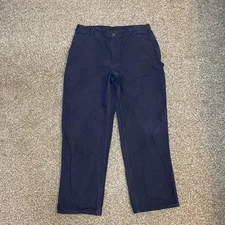 Carhartt Dungaree Carpenter Canvas Work Pants B11-MDT Men’s 38x32 Midnight Navy