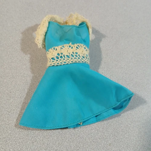 VTG Mattel 1965 Francie Hair Happenin Barbie Doll Blue DRESS ONLY IUC AS IS READ