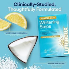 Lumineux Teeth Whitening Strips - 21 Treatments 3 Months - Peroxide Free - Ena
