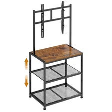 Porta TV angolare piccolo da 23 pollici a 50 pollici con ripiani portaoggetti per Livin...