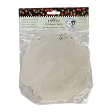 Mary Engelbreit Scalloped Chipboard Book 6"x6" 5 Pages Scrapbook Album New