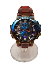 CASIO Solar wristwatch G SHOCK Analog Rubber Multi color RED