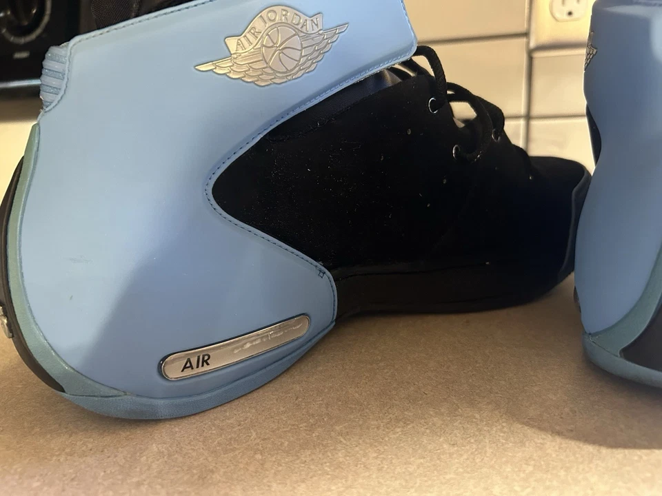 Кроссовки Nike Air Jordan Melo 1,5 черные/серебристые/синие, размер 13 - Изображение 2 из 4