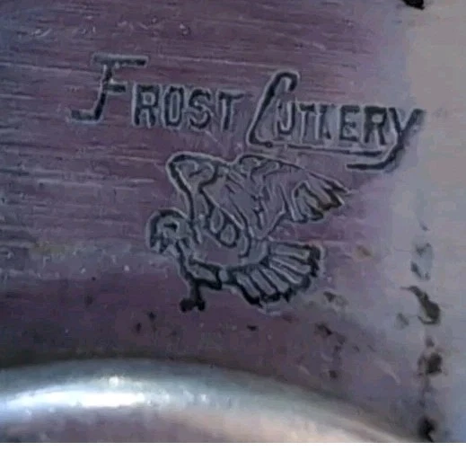 Navaja de Bolsillo Puente Scrimshaw "Frost Cuttlery" De Colección Rara Foto 3 de 4