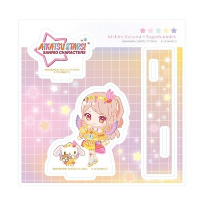 Aikatsu Stars! 03 Mahiru Kasumi x Sugarbunnies Acrylic Stand Plate Within 120mm