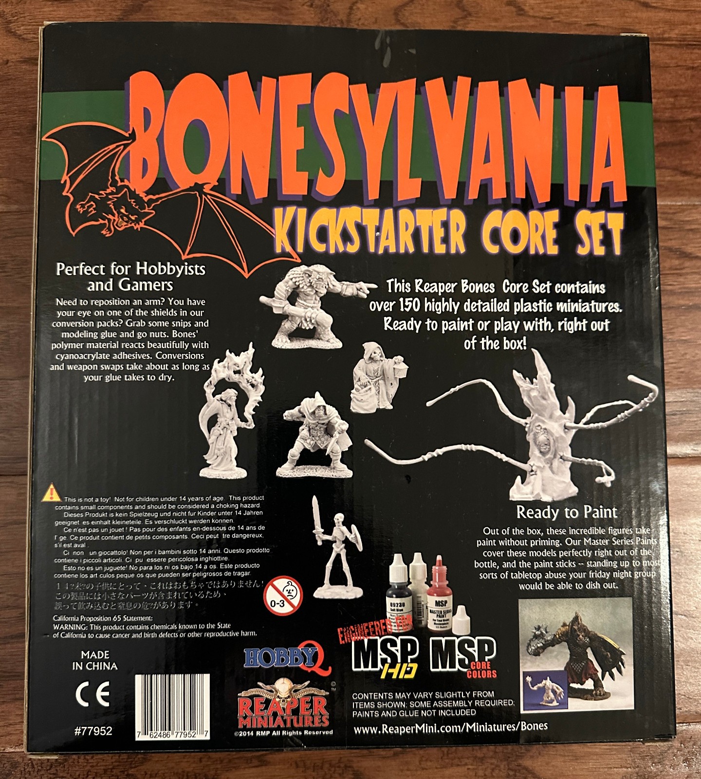 Reaper Bones | Bonesylvania Kickstarter Core Set | New Sealed | Over 150 Minis