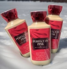 Bath And Body Works Perfect In Pink Lotion Lot Of 3 Body Lotions Discontinued
