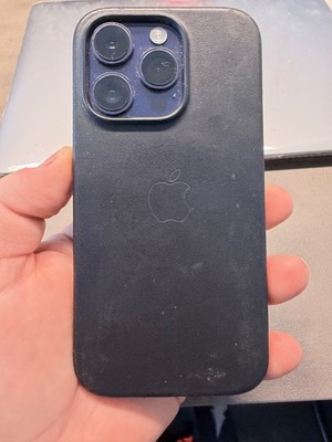 Apple iPhone 14 Pro - 256GB - Lila (Ohne Simlock) (Dual-SIM) Lederhülle original