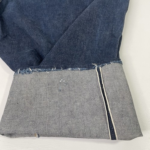 LEVIS Big E Selvedge Jeans Men’s Full Button Custom Pants No Size Approx. 68" - Picture 22 of 24