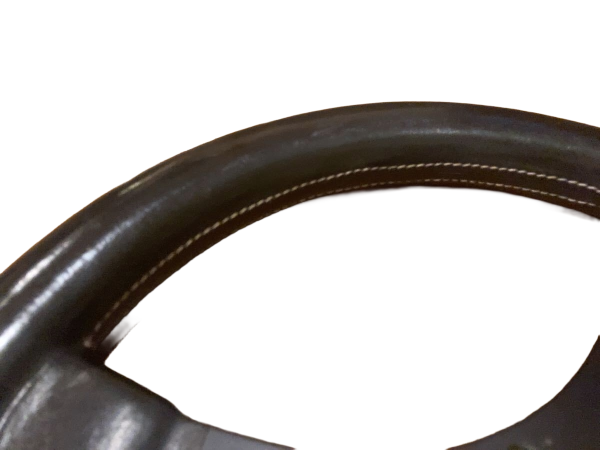 MOMO Jackie Stewart 350mm Steering Wheel Vintage Black Leather 86