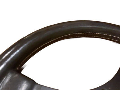 MOMO Jackie Stewart 350mm Steering Wheel Vintage Black Leather 86