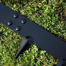 Primrose 5m Steel Modular Garden Edging Pieces in Black