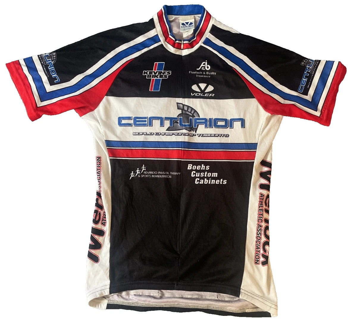 Maillot Cycliste Voler Jersey Raglan Ss - Taille XS, Noir/Rouge/Blanc (Unisexe)