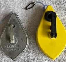 Lot Of 2 Vintage Chalk Line Reels;  Vintage Irwin Company And Keson Pro Line