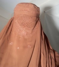 Afghan Burqa: Embroidered Chadari Veil, Islamic Abaya