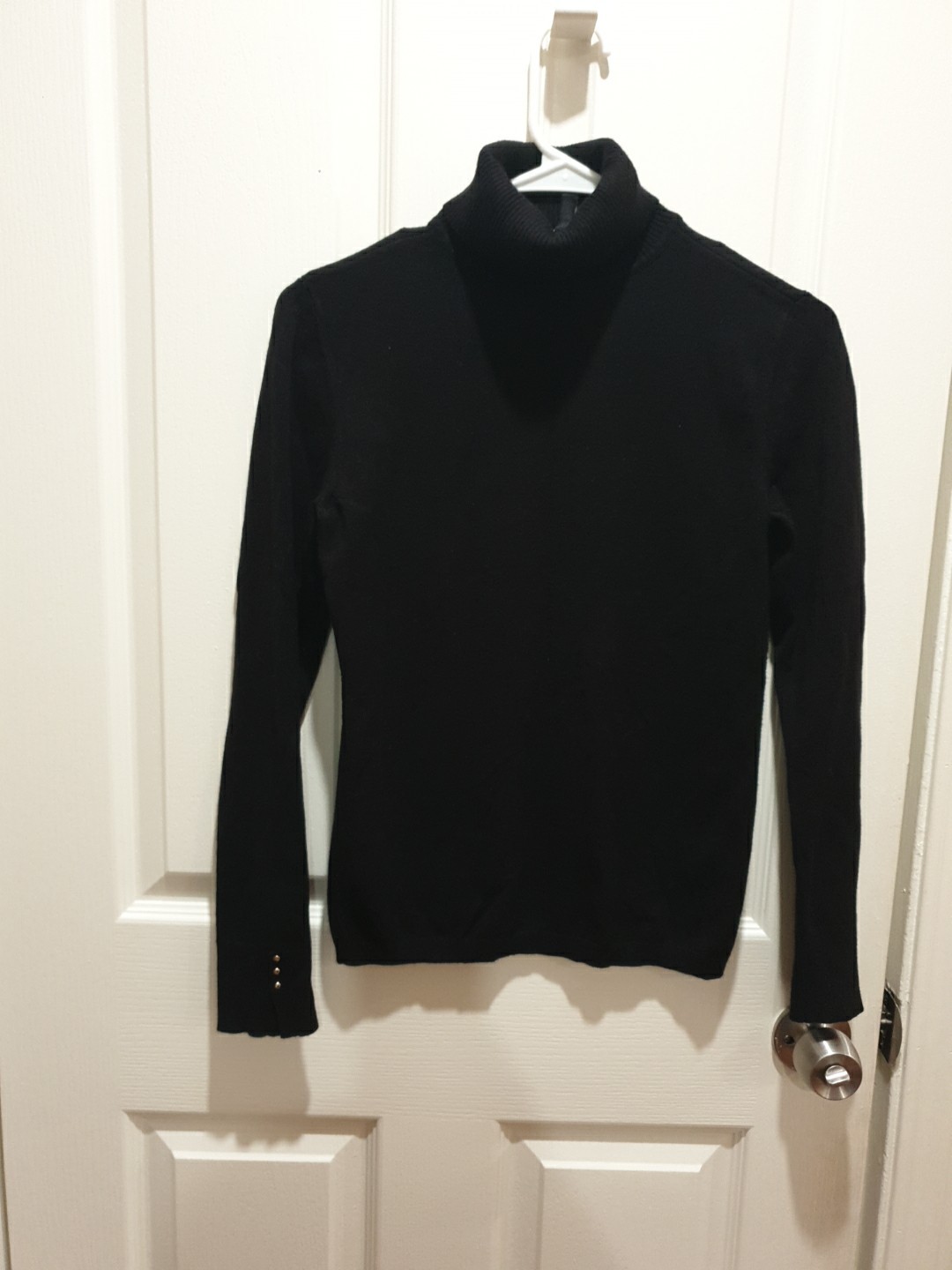White House Black Market Sweater Corpcore Turtleneck Audrey Hepburn X-Small