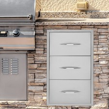 BBQ Island Outdoor Kitchen Drawer Kitchens Drawer Rectangular Stainless Steel