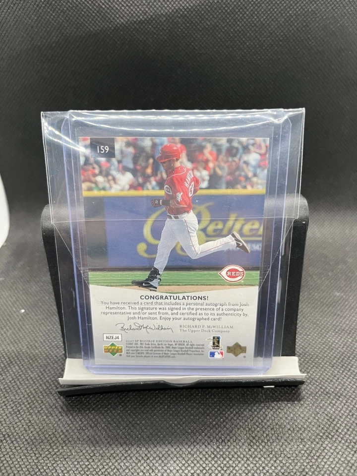 SP Rookie Edition 2007 - Josh Hamilton #159 autógrafos (AU) Foto 2 de 2