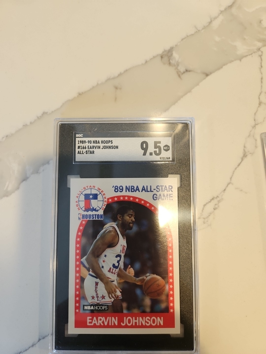 1989-90 NBA Hoops #166 Magic Earvin Johnson All-Star SGC 9.5 MINT+