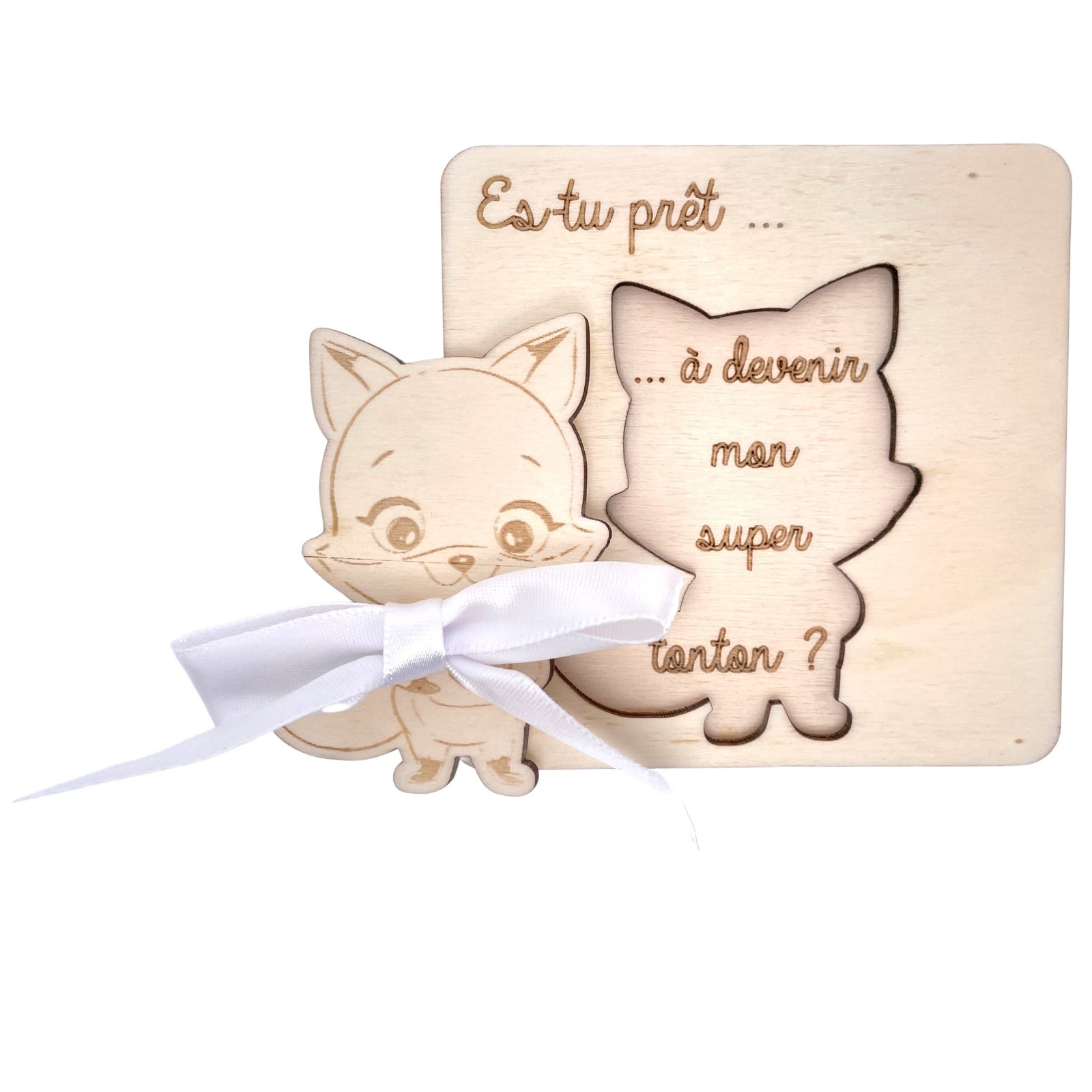 Carte annonce tonton pour grossesse comme cadeau naissance original et durable