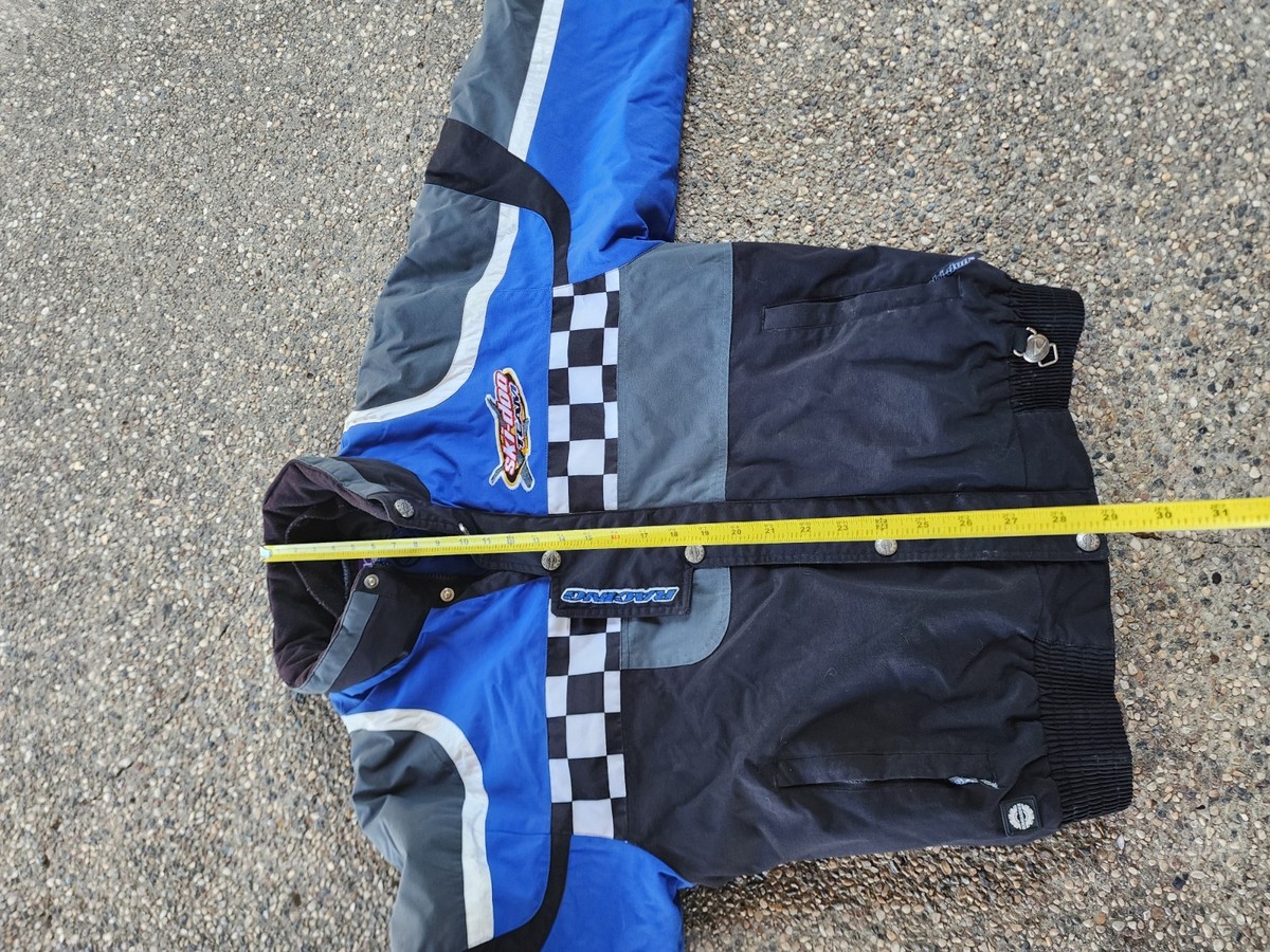 DOMN　SEMN　スノーウェア　USED Vintage ski-doo sno gear Racing jacket mens M checkerboard snow
