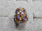 GRANDMA GRABE'S BEAUTIFUL VINTAGE 925 STERLING SILVER MULTI STONE 4G RING SIZE 8