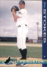 Brian Stokes 1999 Grandstand Princeton Devil Rays RC FREE SHIPPING AutographDen
