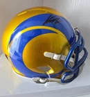 Kyren Williams LA Rams Autographed Riddell Mini Helmet. Beckett Authenticated