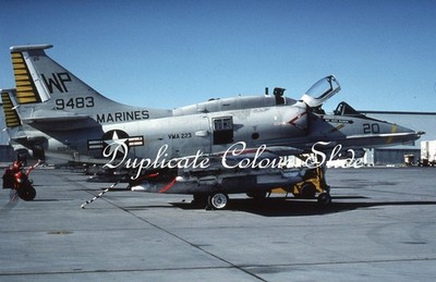 US Marines A-4M Skyhawk 159483, El Toro '80, Dup Colour Slide, Aviation Aircraft
