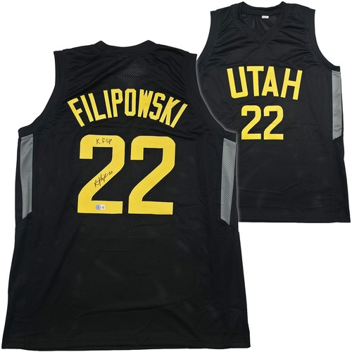 Maillot De Basket Utah Jazz Signé Par Kyle Filipowski - Certifié Authentique Par Beckett