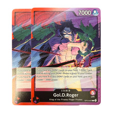 x2 Gol D Roger OP13-003 Carrying On His Will King of Pirates One Piece Team Card