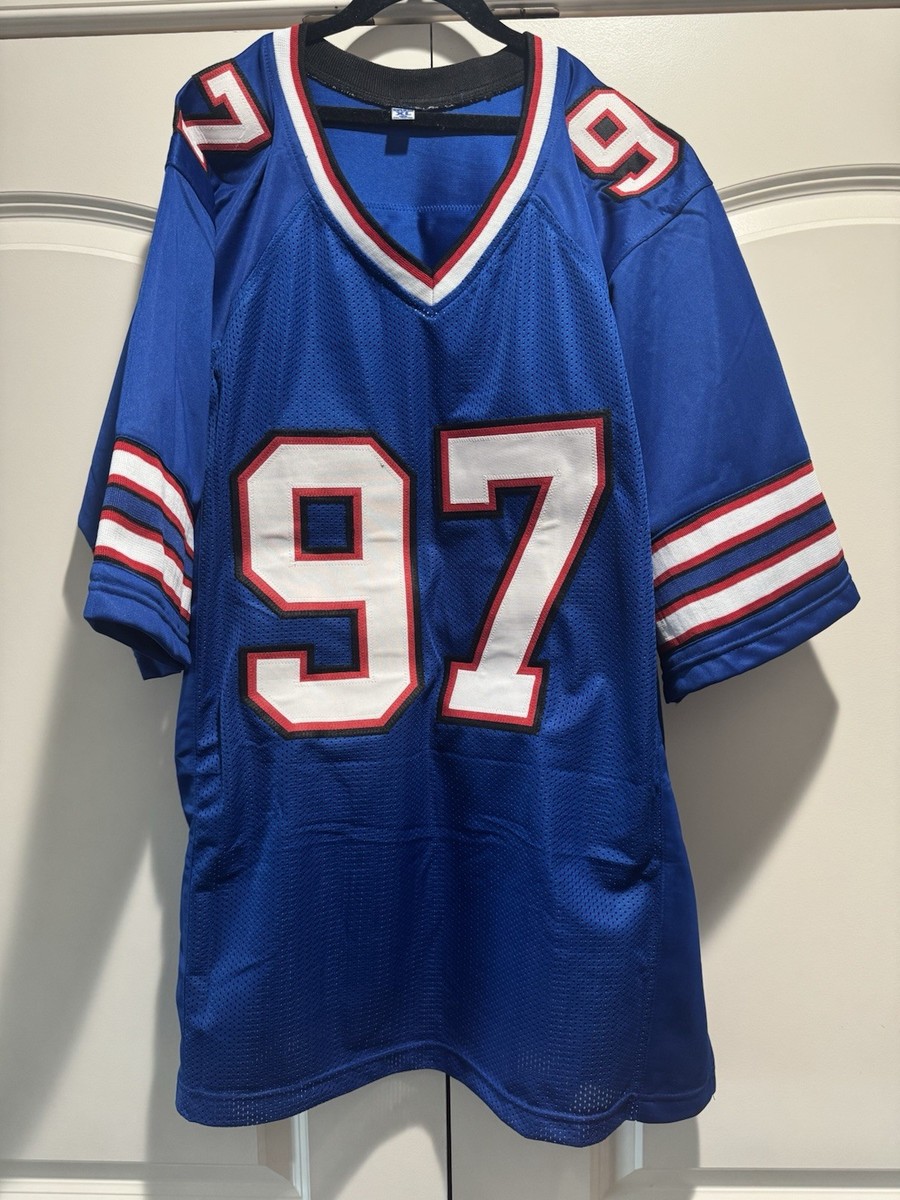New Joey Bosa #97 Buffalo Custom Blue Football Jersey