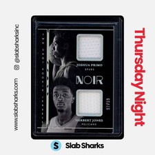 2021 PANINI NOIR #TSR-AB HERBERT JONES/JOSHUA PRIMO TWO SHOT ROOKIE JERSEYS /99