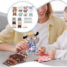 Wood Lacing Threading Toy Preschool Supplies Hand Eye Coordination Education Toy