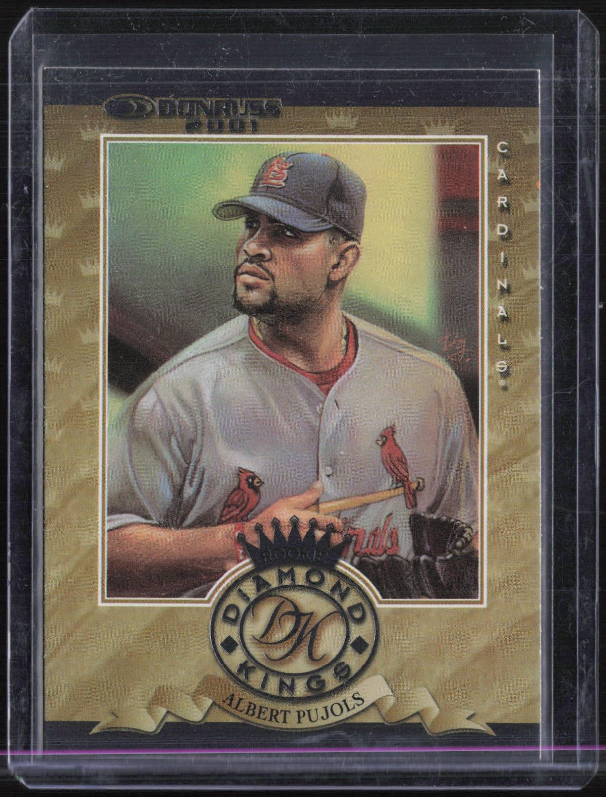 2001 Donruss Diamond Kings #RDK3 Albert Pujols RC Rookie 