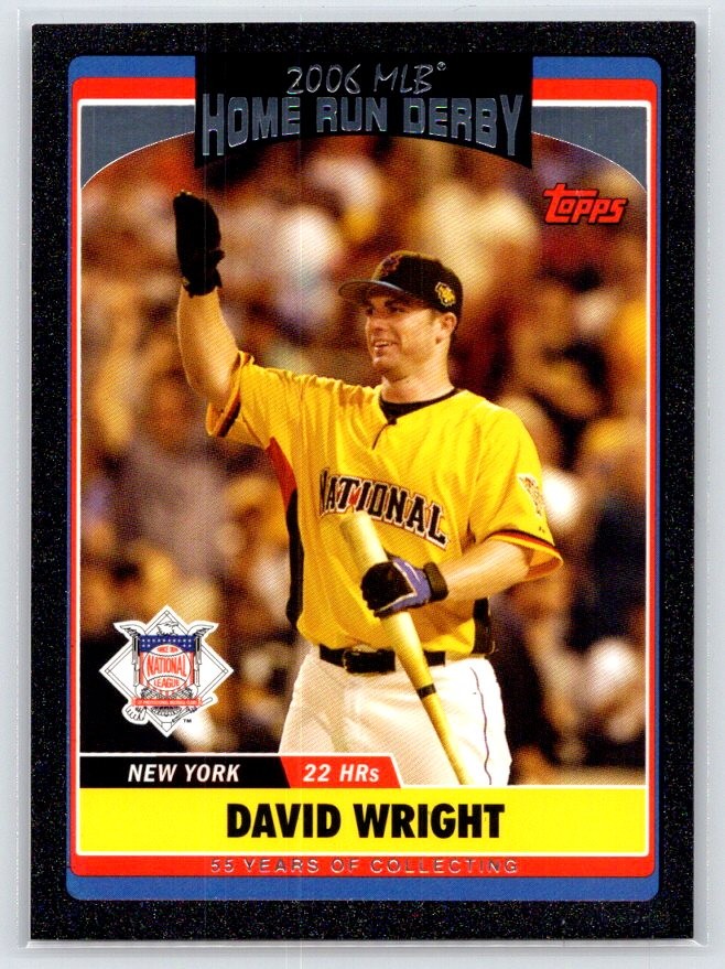 2006 Topps Updates & Highlights #UH284 David Wright Black #/55