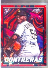 2022 Topps Fire Roansy Contreras Flame RC #196 Pirates