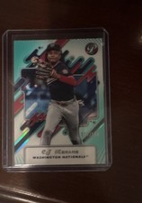 2025 Topps Pristine - C.J. Abrams #208 Aqua Refractor /199