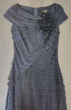 Tadashi Layered Tier Formal Gown Prom Mother of Bride/Groom