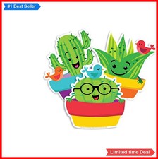 Classroom Cactus Wall Cut-Outs 36 Pack Paper Decorations Laminate Reuse for
