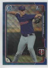 2015 Bowman Chrome Prospects Blue Wave Refractor Aaron Slegers #BCP105 9y7