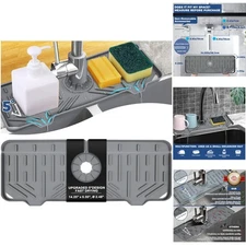 Silicone Draining Mat for Kitchen Faucet - Easy Maintenance & Elegance